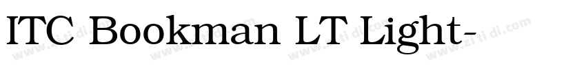 ITC Bookman LT Light字体转换